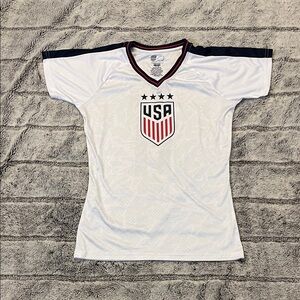 USA Sophia Smith World Cup Soccer Jersey with Red and Blue Accents